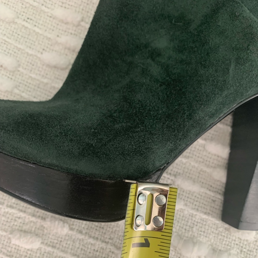 Unique House of Harlow 1960 dark Green Dyson Real Suede high heel Ankle Boots ❤️ - Picture 8 of 13